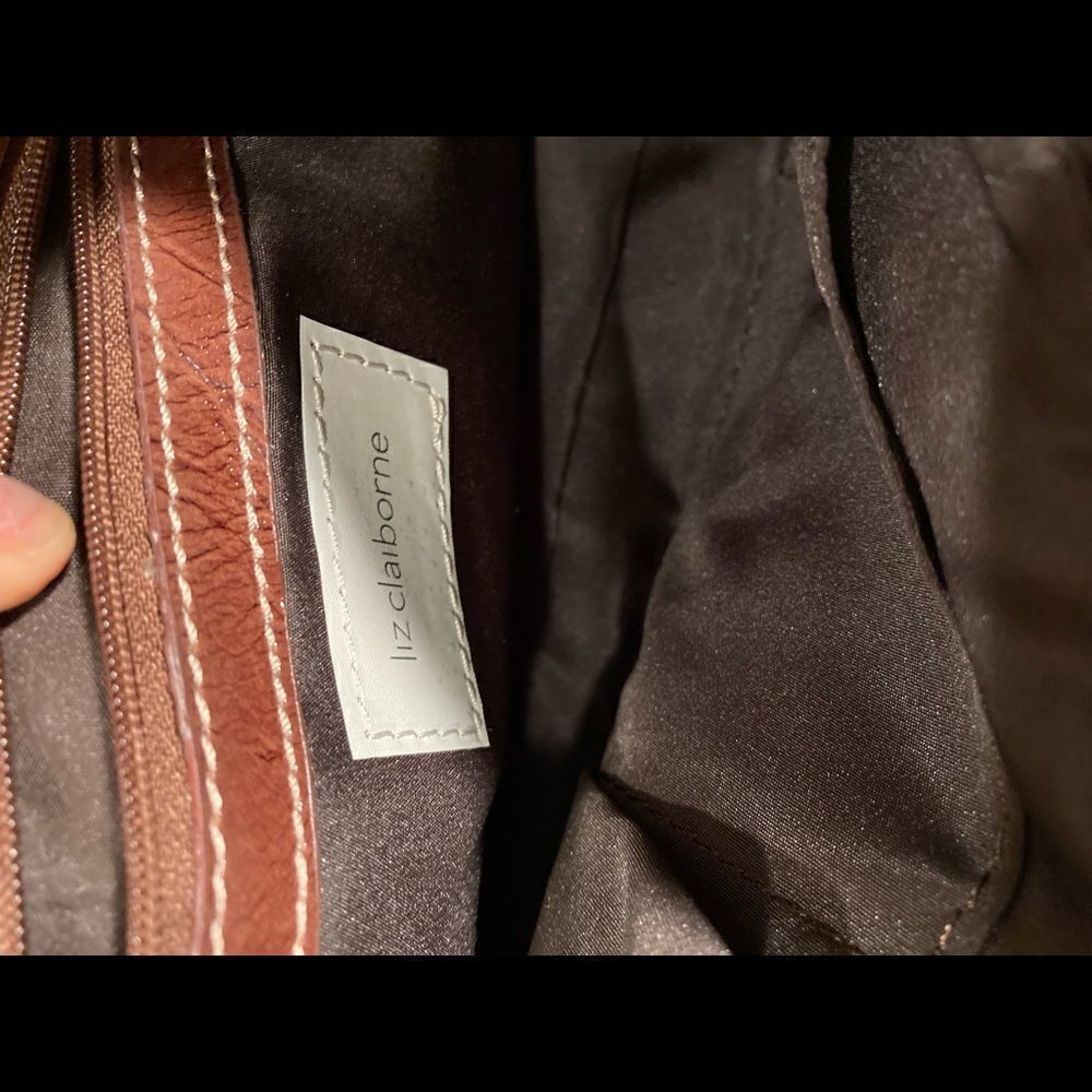 Liz Claiborne Brown and Tan Shoulder Bag - Picture 14 of 16